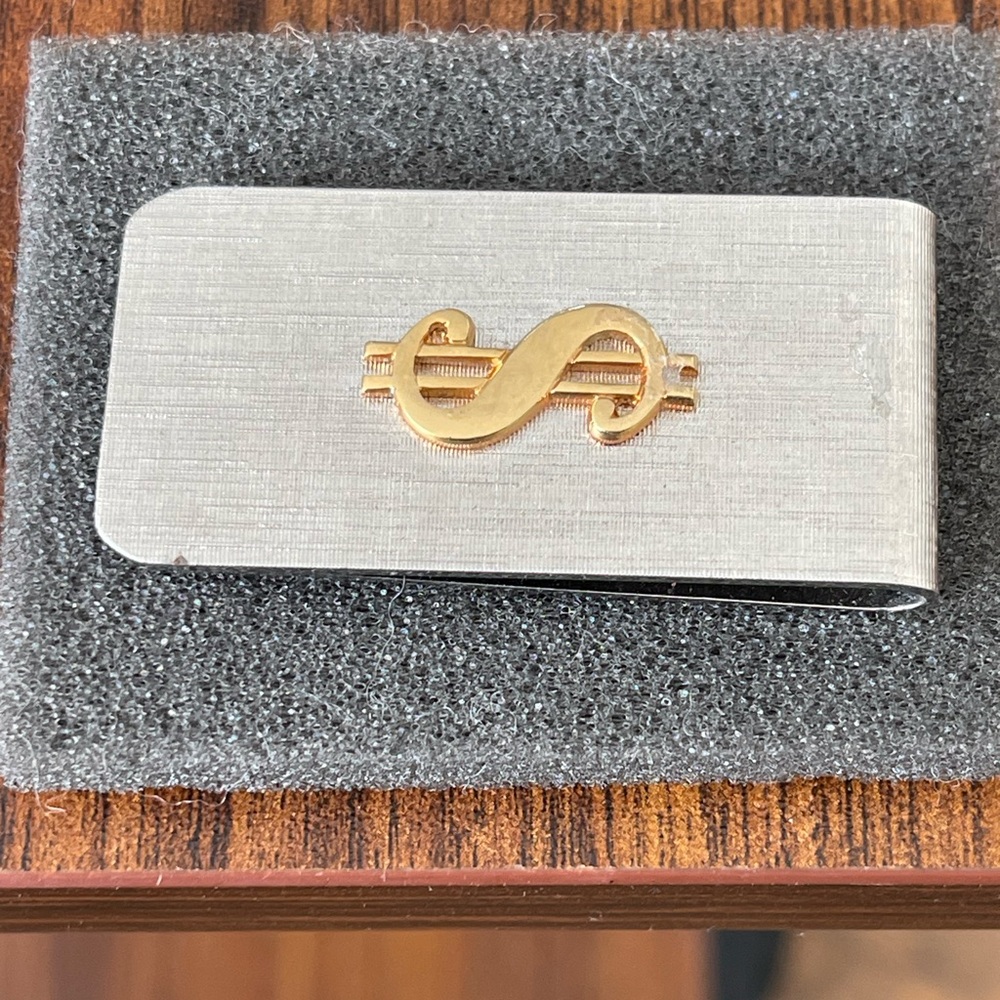 Silver and Gold tone Money Clip